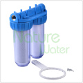 Filtro de água Inline de 2 fases para uso doméstico